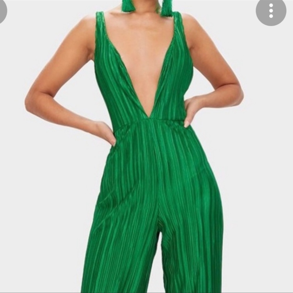 Pretty Little Thing Green Jumpsuit